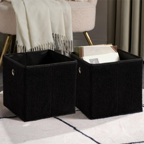 8 Pack Boucle Cube Folding Space Saving Storage Boxes