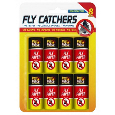 8 Pack, Fly Catchers, Sticky Insect Traps for Indoor & Outdoor Use ...