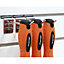 8 PACK - Hi-Vis Orange Screwdriver Set - Slotted Phillips POZI Premium Drivers