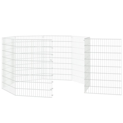 8-Panel Rabbit Cage 54x80 cm Galvanised Iron