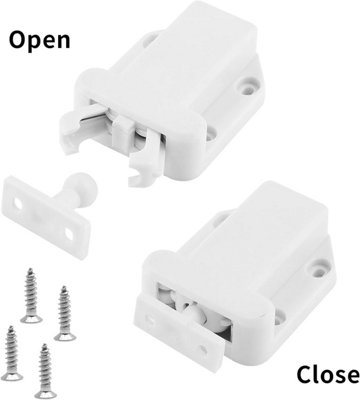 1pc ABS Push To Open Touch Release Door Catch Latch Hinge Cupboard Cabinet High Quality I372786919