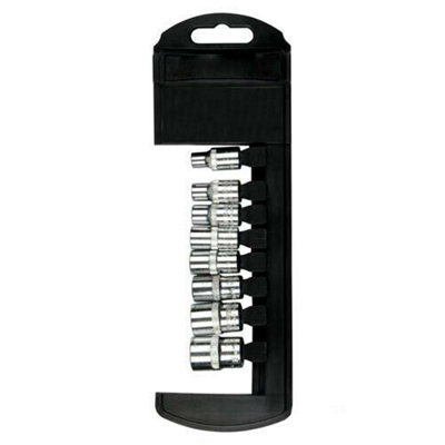 8 Piece 1/4" Drive Set Chrome Vanadium Socket Kit Hex / Allen Metric Inch