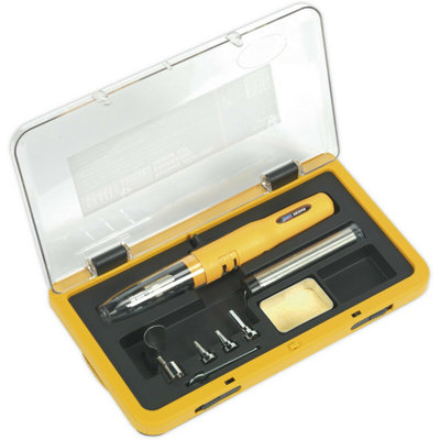 8-Piece Soldering Torch Kit with Multi Nozzles and Adjustable Flame