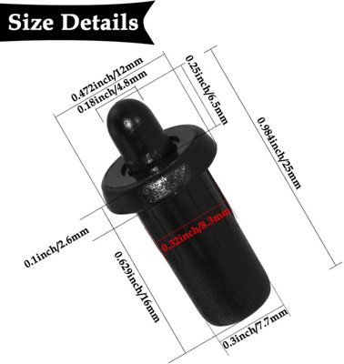thumbnail image 2 of SATUY 24Pcs Cabinet Door Repair Pins, Damper Replacement Spring Loaded Repair Pins 2 of 14