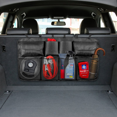 8 Pocket Car Boot Organiser Back Seat Storage DIY at B Q