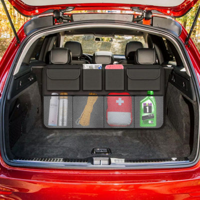 8 Pocket Car Boot Organiser Tidy Back Seat Storage Hanging Accessories ...