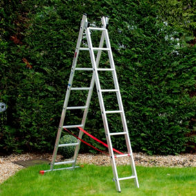8 Rung Home Master 2 Section Combination Ladder