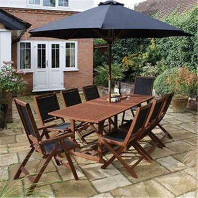 8 Seater Deluxe Bali Garden Furniture Set | DIY At B&Q