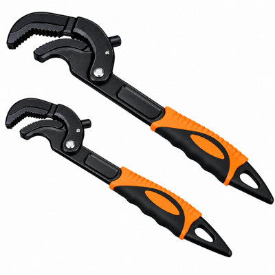 8" Self Locking Wrench , Adjustable Multifunctional Pipe Spanner