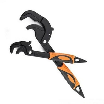 8" Self Locking Wrench , Adjustable Multifunctional Pipe Spanner