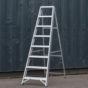 8 Step Industrial Swingback-Builders Step Ladder