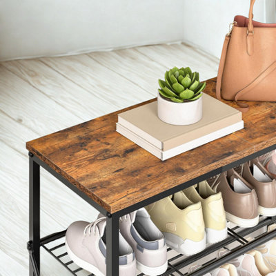 8-Tier Hallway Shoe Rack Storage With Adjustable Shelves
