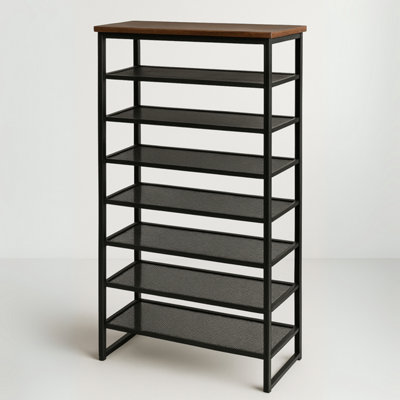 8-Tier Shoe Rack With Detachable Mesh
