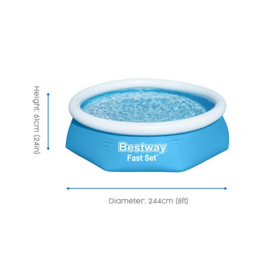 Bestway fast set swimming store pool set filter pump