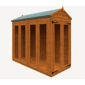 8 x 4 (2.39m x 1.15m) Wooden Tongue And Groove APEX Summerhouse (12mm T&G Floor And Roof) (8ft x 4ft) (8x4)