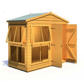 8 x 4 (2.43m x 1.21m) - Apex Sun Hut - Potting Shed