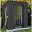 8 x 4 Pent Metal Garden Shed - Anthracite Grey (8ft x 4ft / 8' x 4' / 2.4m x 1.2m)