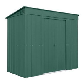 8 x 4 Pent Metal Garden Shed - Heritage Green (8ft x 4ft / 8' x 4' / 2.4m x 1.2m)