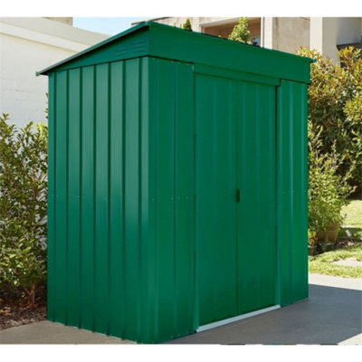 8 x 4 Pent Metal Garden Shed - Heritage Green (8ft x 4ft / 8' x 4' / 2.4m x 1.2m)