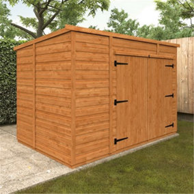 8 x 5 (2.43m x 1.5m) Wooden Tongue and Groove PENT Bike Shed (12mm Tongue and Groove Floor and PENT Roof) (8ft x 5ft) (8x5)
