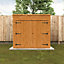 8 x 5 (2.4m x 1.52m) Wooden Tongue & Groove PENT Bike Store With Double Doors (12mm T&G Floor & Roof) (8ft x 5ft) (8x5)