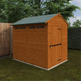 8 x 6 (2.38m x 1.75m) Wooden Tongue and Groove Security Garden APEX Shed (12mm T&G Floor and Roof) (8ft x 6ft) (8x6)