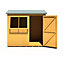 8 x 6 (2.43m x 1.82m) - Reverse Apex Wooden Garden Shed - Door On Right Hand Side