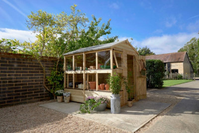 8 x 6  25yr Guarantee Shiplap Pressure Treated Potting Shed