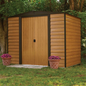 8 x 6 Deluxe Woodvale Metal Shed