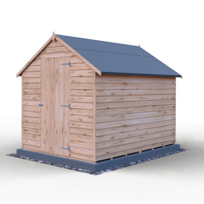 8 x 6 Feet Overlap Dip Treated Value Range Apex Shed Single Door - 5