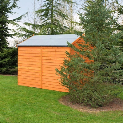 8 x 6 Feet Overlap Double Door Garden Shed - Dip Treated - 3