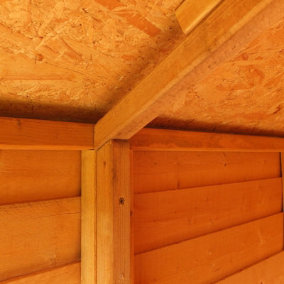 8 x 6 Feet Overlap Double Door Garden Shed - Dip Treated - 6