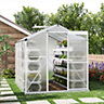 8 x 6 ft Aluminium Hobby Greenhouse with Window Opening