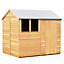8 x 6 Garden Shed REVERSE - Super Value Overlap - Apex Wooden Garden Shed - 1 Window - Single Door - 8ft x 6ft - (2.39m x 1.83m)