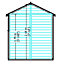 8 x 6 Garden Shed REVERSE - Super Value Overlap - Apex Wooden Garden Shed - 1 Window - Single Door - 8ft x 6ft - (2.39m x 1.83m)