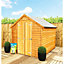 8 x 6 Garden Shed Super Value Overlap - Apex Wooden Garden Shed - Windowless - Double Doors - 8ft x 6ft (2.39m x 1.83m) 8x6