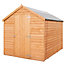 8 x 6 Shed Value Overlap - Apex Wooden Garden Shed - 2 Windows - Single Door - 8ft x 6ft (2.39m x 1.83m) 8x6