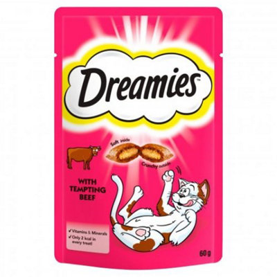 8 x 60g Dreamies Cat Treats Beef