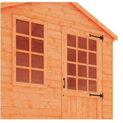 8 x 8 (2.35m x 2.35m) Wooden Classic APEX Summerhouse (12mm T&G Floor + Roof) (8 x 8) (8x8)