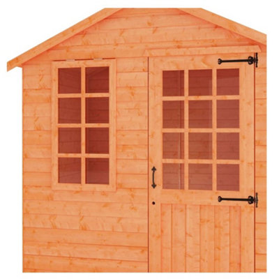 8 x 8 (2.35m x 2.35m) Wooden Classic APEX Summerhouse (12mm T&G Floor + Roof) (8 x 8) (8x8)