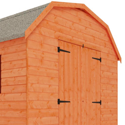 8 x 8 (2.35m x 2.35m) Wooden Tongue and Groove Barn / Garden Shed + 4 Windows (12mm T&G Floor and Roof) (8ft x 8ft) (8x8)