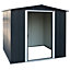 8 x 8 Apex Metal Garden Shed - Anthracite Grey (8ft x 8ft / 8' x 8' / 2.6m x 2.4m)