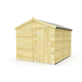 8 x 9 Feet Apex Shed - Single Door Without Windows - Wood - L272 x W231 x H217 cm