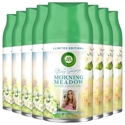 4x Air Wick Active Fresh Aerosol-Free Refill Morning Meadow 228ml Stacey  Solomon 5059001014412