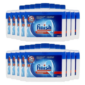 8 x Finish Dishwasher Cleaner Original Twin Removes Grease And Limescale 250ml