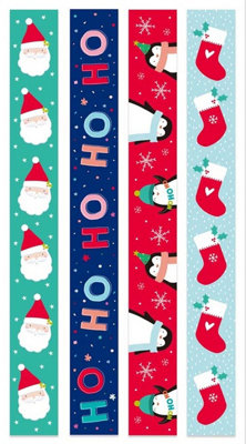 80 Christmas Paper Chains Cute Kids Xmas Craft Garland Peel Seal Garland Loops