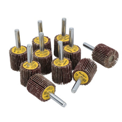 80 Grit 25mm Flap Wheel Disc Abrasive Sanding Pads For Drills 6mm Shank