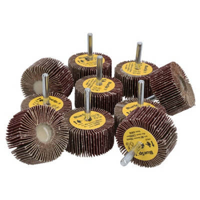 80 Grit 50mm Flap Wheel Disc Abrasive Sanding Pads For Drills 6mm Shank