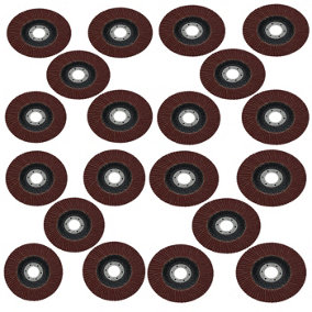 80 Grit Flap Discs Sanding Grinding Rust Removing For 4-1/2" Angle Grinders 20pc