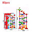 80 Piece Marble Run Toy Set Ideal Gift For Kids